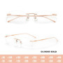 O-Q CLUB Ultra-light Titanium Reading Eyeglass Frames Men Fashion Simple Rimless Myopia Glasses Customized Prescription Glasses