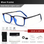 CLLOIO New Ultra-light TR90 Comfortable Pure Titanium Reading Glasses Square Men's Glasses Frame Optical Prescription Eyeglass