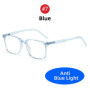 VIVIBEE Classic Square Blue Light Blocking Men Glasses Screen Gaming TR90 Black Anti Ray Eyeglasses Computer Network Eyewear