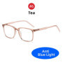 VIVIBEE Classic Square Blue Light Blocking Men Glasses Screen Gaming TR90 Black Anti Ray Eyeglasses Computer Network Eyewear