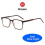 VIVIBEE Classic Square Blue Light Blocking Men Glasses Screen Gaming TR90 Black Anti Ray Eyeglasses Computer Network Eyewear