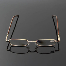 Portable Eye Protection Reading Glasses Ultralight Metal Square Eyeglasses Optical Spectacle Eyeglass for Men Women