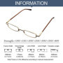 Portable Eye Protection Reading Glasses Ultralight Metal Square Eyeglasses Optical Spectacle Eyeglass for Men Women