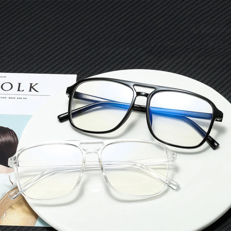 High-quality Unisex Plain glasses women men glasses lens square glasses male female Plain glasses