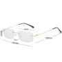 Metal Rimless Myopia Glasses Vintage Retro Men Business Near Sight Eyeglasses Finished Prescription Ladies Minus Eyewear Diopter