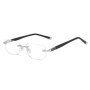Men Women Square Reading Glasses Business HD Lens Rimless Eyeglasses Women's Trendy Presbyopia Prescription Eyewear +1.0 To +4.0