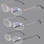 Blue Light Blocking Memory Titanium Rimless Reading Glasses Men&Women Presbyopic Eyeglasses Frame +1+1.5+2+2.5+3