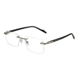 ZENOTTIC M Size Trendy Metal Complete Prescription Glasses For Men Rimless Rectangle Myopia Optical Eyeglasses With Recipe