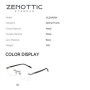 ZENOTTIC M Size Trendy Metal Complete Prescription Glasses For Men Rimless Rectangle Myopia Optical Eyeglasses With Recipe