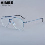 High Quality Titanium Screwless Glasses Frame 5507 Denmark Brand Men's Pilot Ultralight Eyeglasses Women Double-Beam Design Gafa