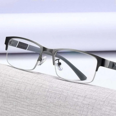 New Trend Reading Glasses Reading Glasses Men and Women High Quality Half Frame Diopters Business Office Men Reading Glasses