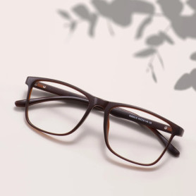 Rectangle Large TR90 Men And Women Full Rim Glasses Frame Light Plastic Square Spectacle With Spring Hinge For Prescription Lens