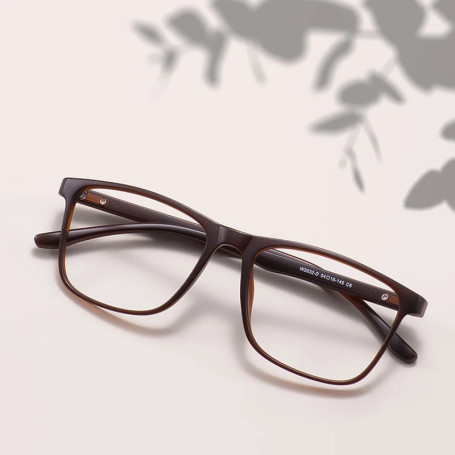 Rectangle Large TR90 Men And Women Full Rim Glasses Frame Light Plastic Square Spectacle With Spring Hinge For Prescription Lens