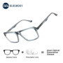 BLUEMOKY L Size Square Acetate Prescription Eyeglasses Male Photochromic Anti Blue Light Eyewear Men's Optical Lenses
