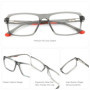 BLUEMOKY L Size Square Acetate Prescription Eyeglasses Male Photochromic Anti Blue Light Eyewear Men's Optical Lenses