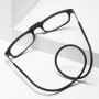 Hanging Neck Glasses TR90 Men's and Women's Anti-blue Light Portable Ultra-light Computer Glasses Narrow Fram Fashion Able Item