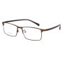 Gmei Optical Men Titanium Alloy Eyeglasses Frames for Men Eyewear Flexible Temples Legs IP Electroplating Alloy Spectacles Y7011