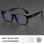 Square Anti Blue Glasses Computer Frame Photochromic Optical Lenses New Arrival 2025 Reading Glasses Men Prescription Eyeglasses