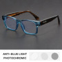Square Anti Blue Glasses Computer Frame Photochromic Optical Lenses New Arrival 2025 Reading Glasses Men Prescription Eyeglasses