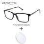 ZENOTTIC XL SizeTrendy Men Prescription Eyeglasses Square Progressive Optical Glasses Anti Blue Light Myopia Hyperopia Eyewear