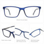 ZENOTTIC XL SizeTrendy Men Prescription Eyeglasses Square Progressive Optical Glasses Anti Blue Light Myopia Hyperopia Eyewear