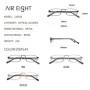 AIR EIGHT Metal Prescription Glasses For Men Myopia Optical Glasses Anti Blue Light Photochromic/Progressive Custom Lenses