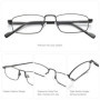 AIR EIGHT Metal Prescription Glasses For Men Myopia Optical Glasses Anti Blue Light Photochromic/Progressive Custom Lenses