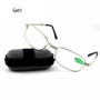 Foldable Reading Glasses Folding Presbyopia Men Women Metal Retro Computer Reading glasses with case 1.0 1.5 2.0 2.5 3.0 3.5 4.0