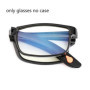 Foldable Reading Glasses Folding Presbyopia Men Women Metal Retro Computer Reading glasses with case 1.0 1.5 2.0 2.5 3.0 3.5 4.0