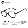 BLUEMOKY M Size Women Men Polygon Acetate Prescription Vision Correction Graduate Glasses Anti Blue Light Photochromic Myopia