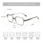 BLUEMOKY M Size Women Men Polygon Acetate Prescription Vision Correction Graduate Glasses Anti Blue Light Photochromic Myopia