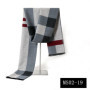Fashion Men Scarves Luxury Plaid Autumn Winter Pashmina Neckerchief Thicken Warm Imitation Cashmere Men's Business Long Wraps