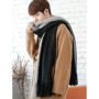 New Fashion Men's Winter Korean Version Of The Wild Simple New Men's Scarf Knitted Long Section Young People Students Scarf