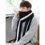 New Fashion Men's Winter Korean Version Of The Wild Simple New Men's Scarf Knitted Long Section Young People Students Scarf