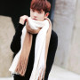 Designer Patchwork Patchwork Striped Men's Knitted Scarf Winter Warm Pashmina Neckerchief Soft Long Casual Male Bufanda Muffler