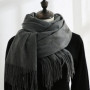 Fashion Scarf Man Winter Warm Soft Skin Friendly Long Muffler With Tassel Cashmere Wraps Windproof In Cold Day Unisex Pashmina
