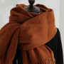 Fashion Scarf Man Winter Warm Soft Skin Friendly Long Muffler With Tassel Cashmere Wraps Windproof In Cold Day Unisex Pashmina