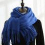 Fashion Scarf Man Winter Warm Soft Skin Friendly Long Muffler With Tassel Cashmere Wraps Windproof In Cold Day Unisex Pashmina