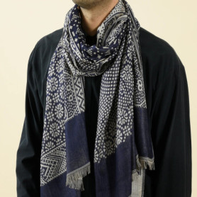 Paisley Pashmina Fashion Men's Scarf Autumn Winter Warm Neckerchief Black Navy Men Scarves Male Accessories Short Tassel Bufanda