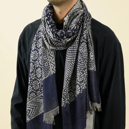 Paisley Pashmina Fashion Men's Scarf Autumn Winter Warm Neckerchief Black Navy Men Scarves Male Accessories Short Tassel Bufanda