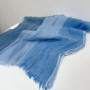 2024 New Purle Linen Blue Scarf Striped Men's Business Casual Dcorative Scarf