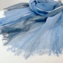 2024 New Purle Linen Blue Scarf Striped Men's Business Casual Dcorative Scarf