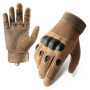 CHRLCK Men Anti-Scratch Cycling Tactics Gloves Wear-resistant Full Finger Hiking Gloves Summer Non-Slip Camping Training Gloves