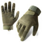 CHRLCK Men Anti-Scratch Cycling Tactics Gloves Wear-resistant Full Finger Hiking Gloves Summer Non-Slip Camping Training Gloves