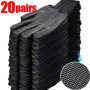 40pcs Anti-slip Wear Resistant Nylon Full Finger Gloves Garden Work Gloves For Women Men Anti-UV Outdoor Cycling Gloves Mittens