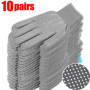 40pcs Anti-slip Wear Resistant Nylon Full Finger Gloves Garden Work Gloves For Women Men Anti-UV Outdoor Cycling Gloves Mittens