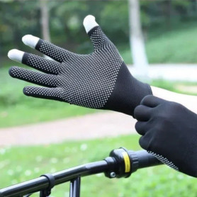 40pcs Anti-slip Wear Resistant Nylon Full Finger Gloves Garden Work Gloves For Women Men Anti-UV Outdoor Cycling Gloves Mittens