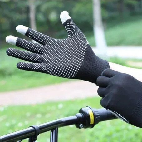 40pcs Anti-slip Wear Resistant Nylon Full Finger Gloves Garden Work Gloves For Women Men Anti-UV Outdoor Cycling Gloves Mittens