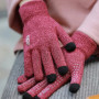 Hot Sale Winter Outdoor Sports Running Glove Warm Touch Screen Gym Fitness Full Finger Gloves For Men Women Knitted Magic Gloves