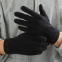 Winter Men Plush Warm Cashmere Outdoor Sports Cycling Mittens Women Three Ribs Suede Leather Touch Screen Driving Glove J98